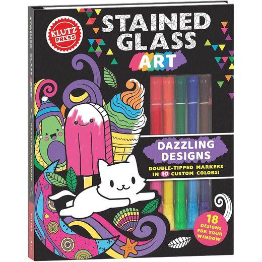 Klutz Stained Glass Art: Dazzling Designs